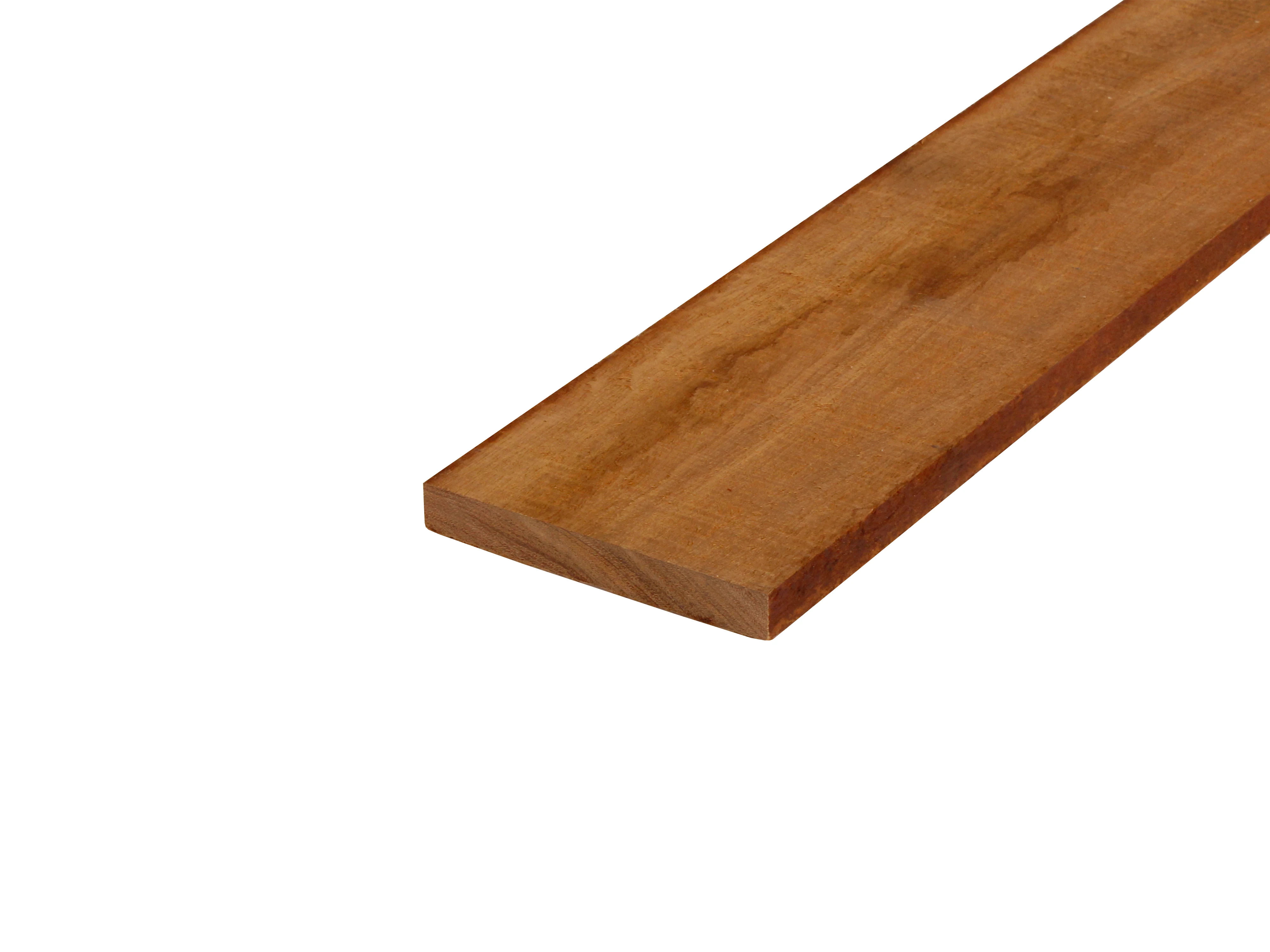 Hardhout Angelim Vermelho Plank 2 x 15 cm (20 x 150 mm) Fijnbezaagd - Lengte 350 cm - Afbeelding 2